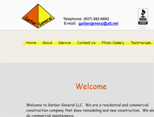 Tablet Screenshot of garbergeneral.com